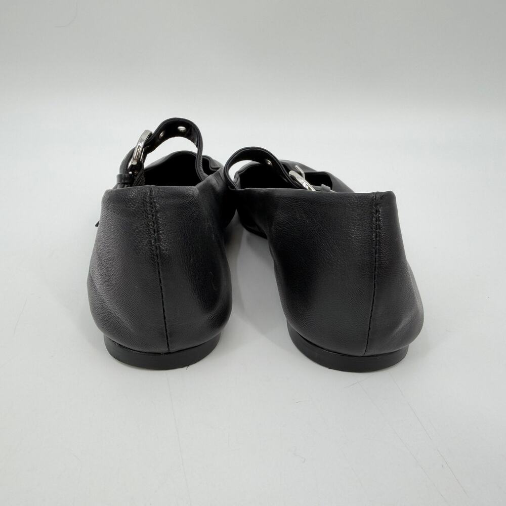 Reformation | Bethany Flats in Black Leather Mary Janes 8 - Picture 7 of 12